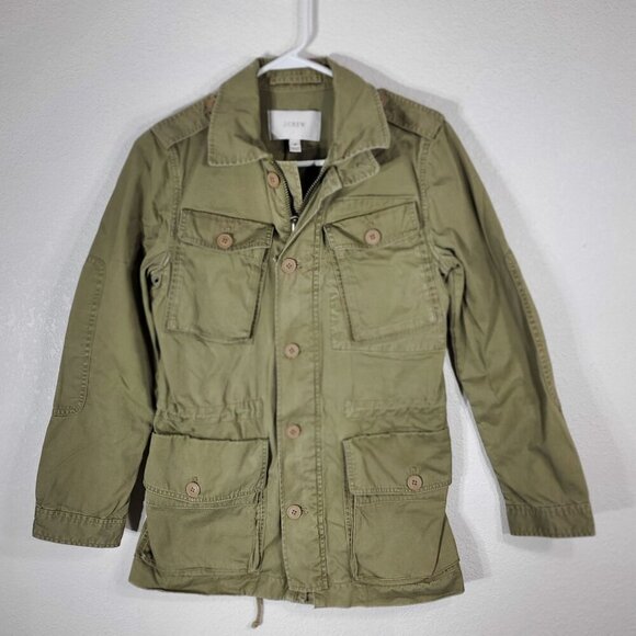 J. Crew Jackets & Blazers - J. Crew Womans XS Boyfriend Fatigue Parka Field Cargo Jacket Utility Green